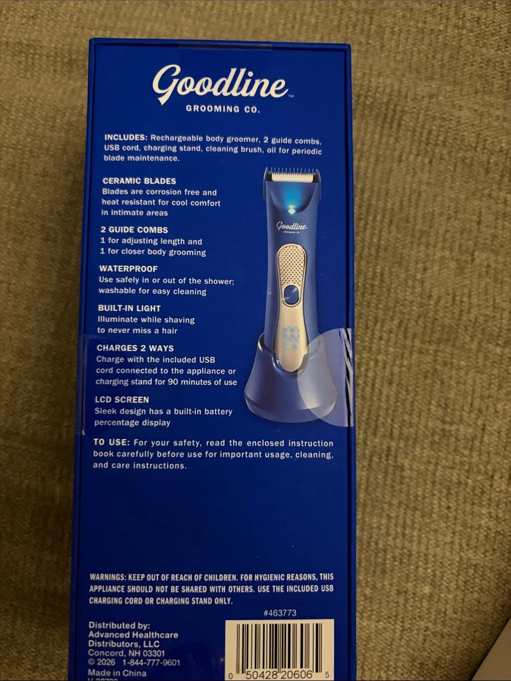Body + Ball Groomer - Blue